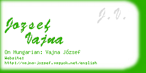 jozsef vajna business card